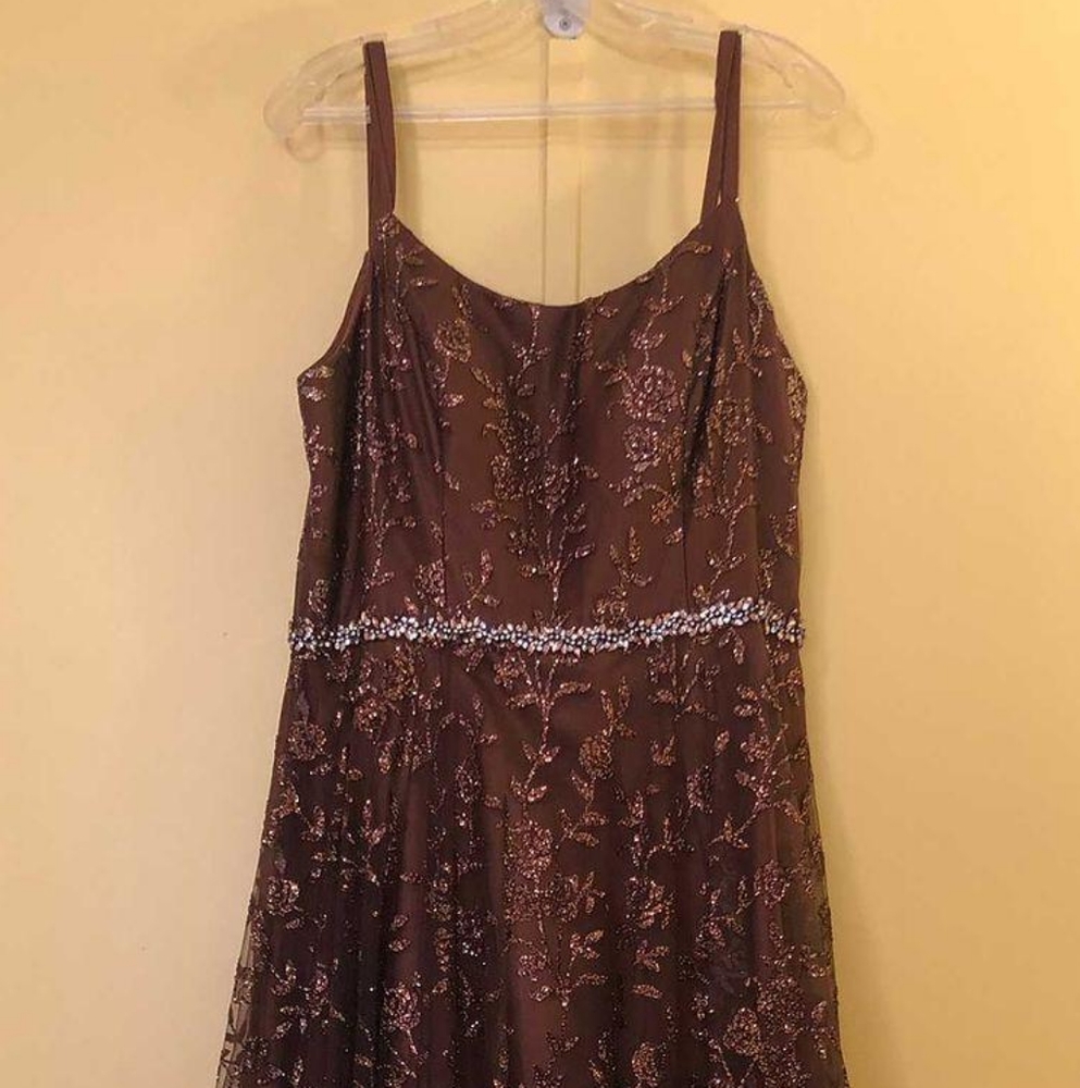 Prom dress /// brown dress